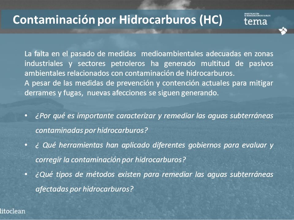 Remediación de Aguas Subterráneas Contaminadas por Hidrocarburos - ppt  descargar