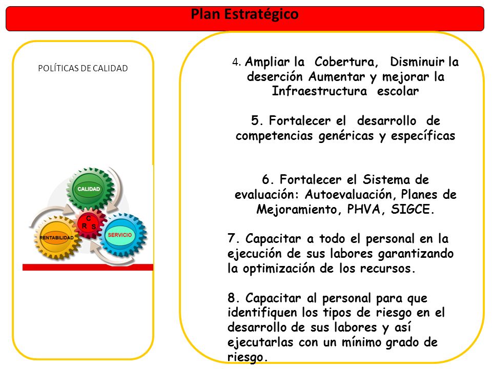 5. Fortalecer el desarrollo de competencias genéricas y específicas