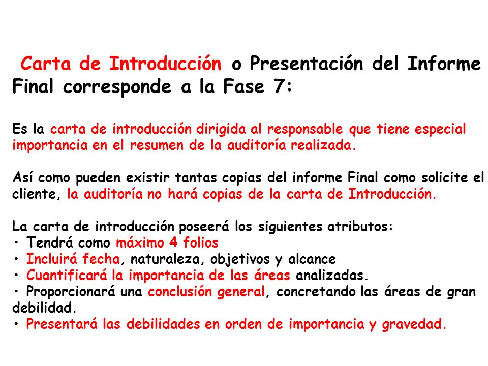 Vii Informe De Auditoria Ppt Video Online Descargar