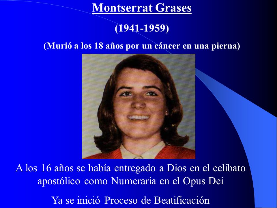 (Murió a los 18 años por un cáncer en una pierna)