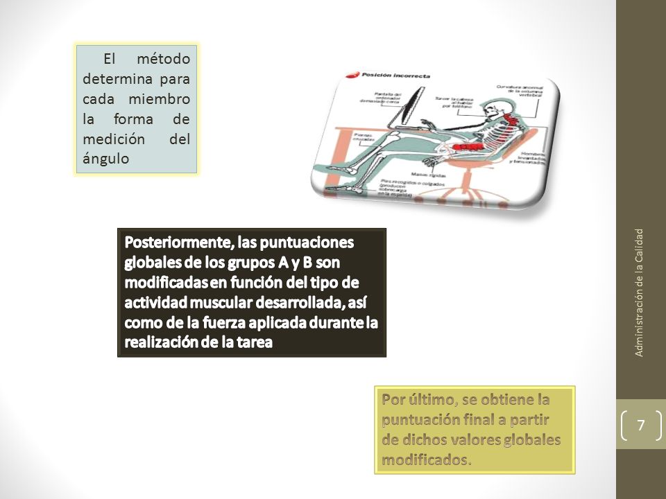El método determina para cada miembro la forma de medición del ángulo