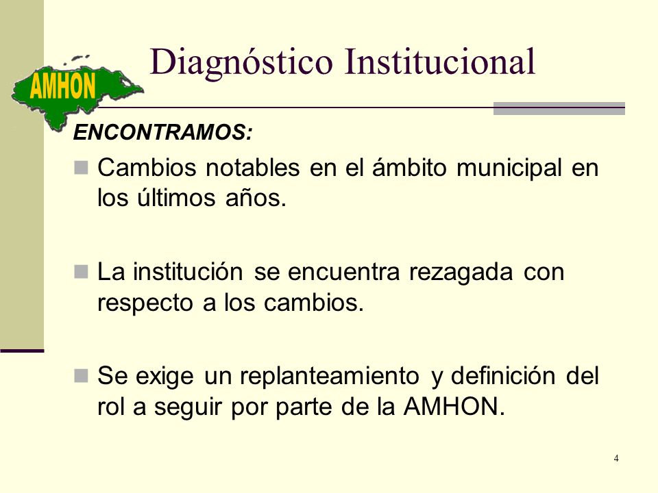 Diagnóstico Institucional
