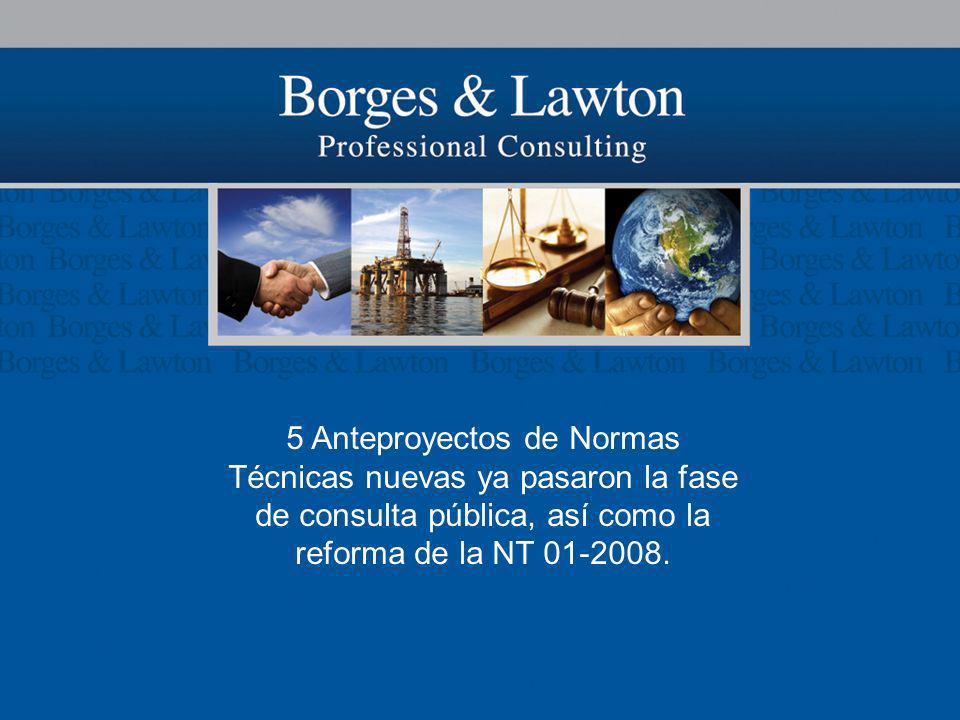 5 Anteproyectos de Normas Técnicas nuevas ya pasaron la fase de consulta pública, así como la reforma de la NT