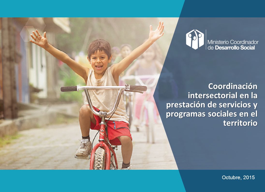 Coordinación intersectorial en la prestación de servicios y programas sociales en el territorio