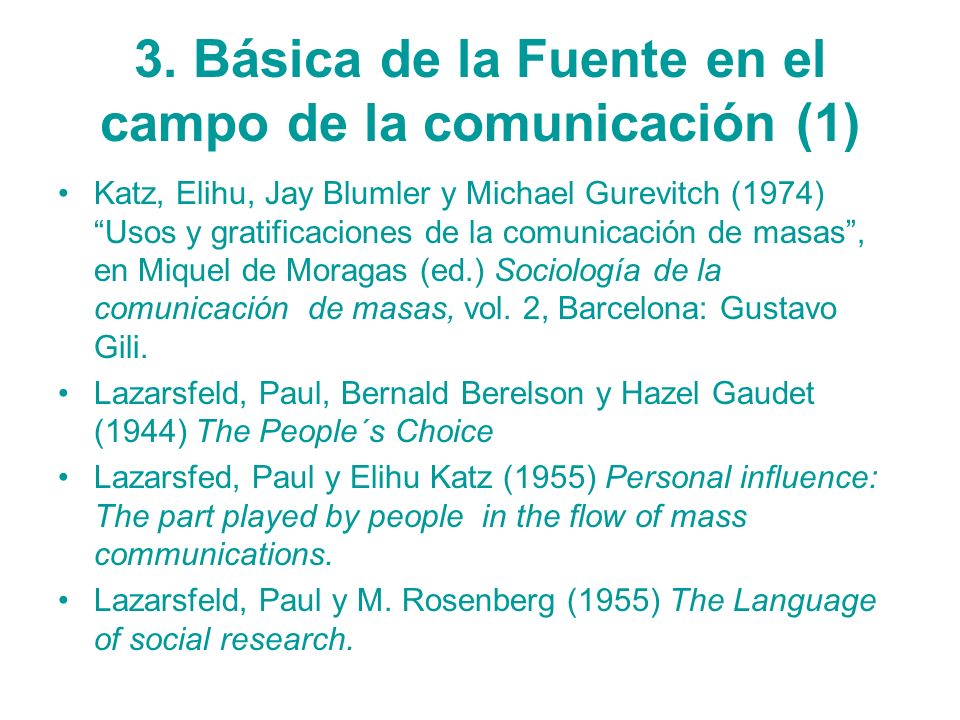 3. Básica de la Fuente en el campo de la comunicación (1)