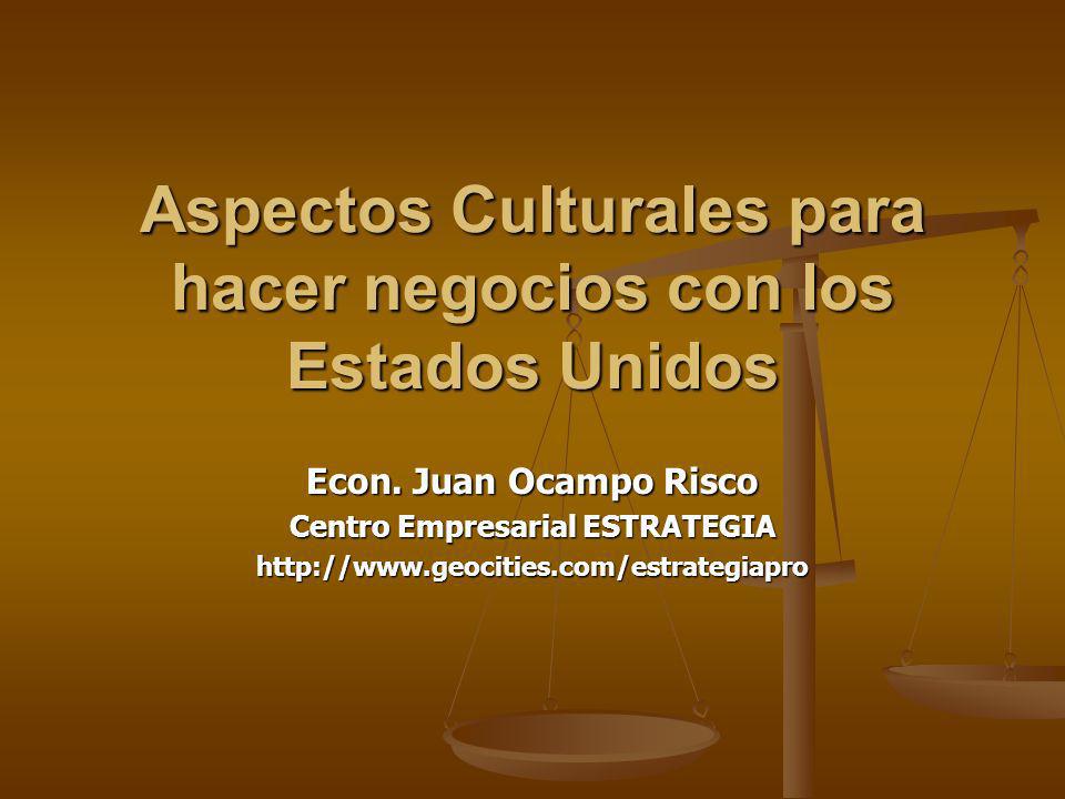 Aspectos Culturales para hacer negocios con los Estados Unidos