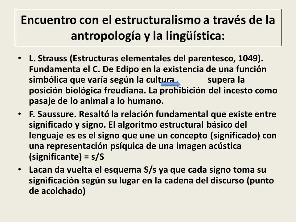 Encuentro con el estructuralismo a través de la antropología y la lingüística: