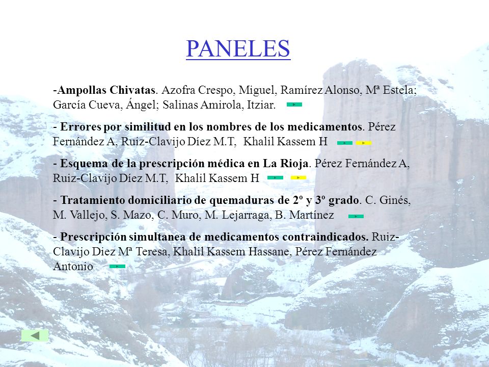 PANELES Ampollas Chivatas. Azofra Crespo, Miguel, Ramírez Alonso, Mª Estela; García Cueva, Ángel; Salinas Amirola, Itziar.