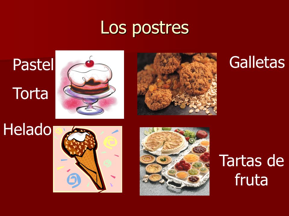 Los postres Galletas Pastel Torta Helado Tartas de fruta