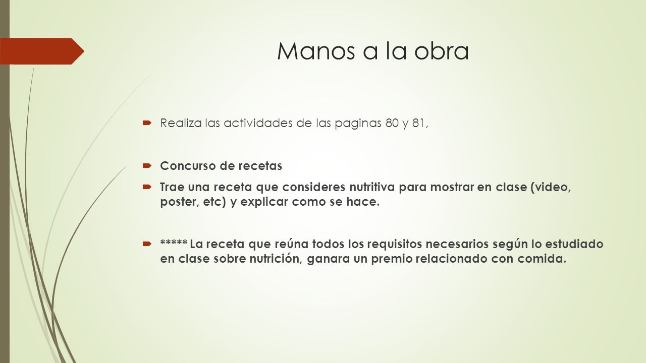 Manos a la obra Realiza las actividades de las paginas 80 y 81,