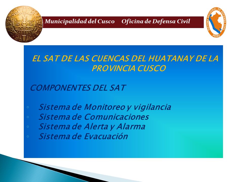 EL SAT DE LAS CUENCAS DEL HUATANAY DE LA PROVINCIA CUSCO