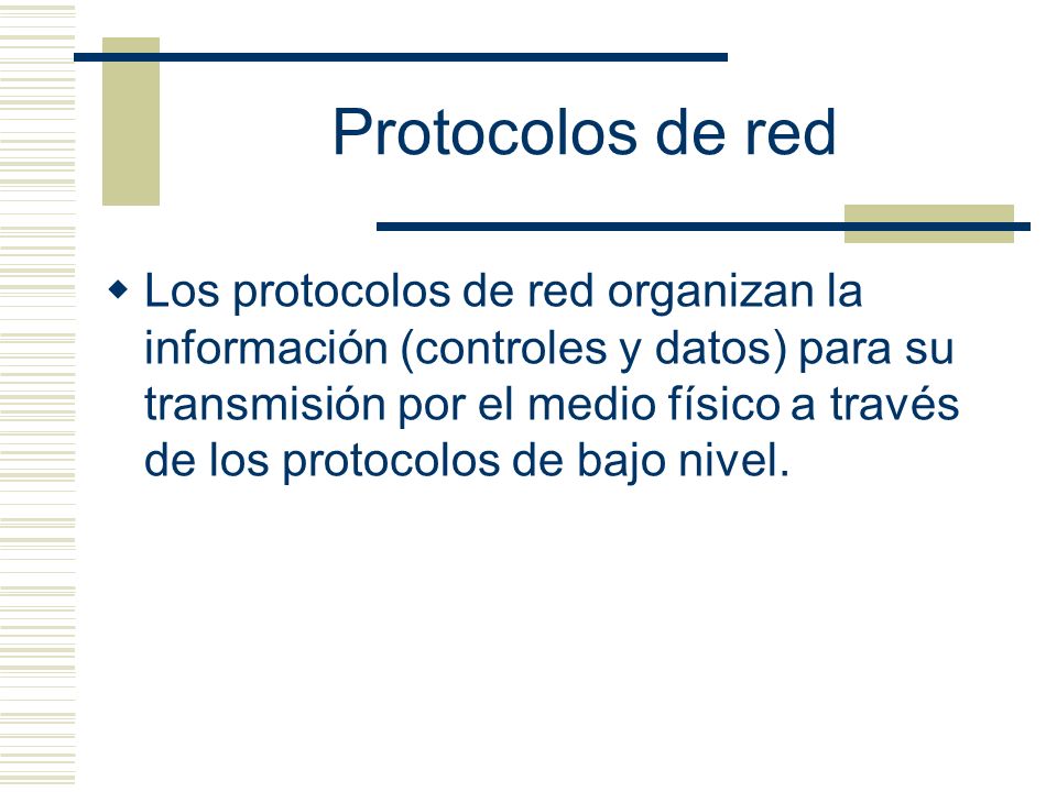 Protocolos de red