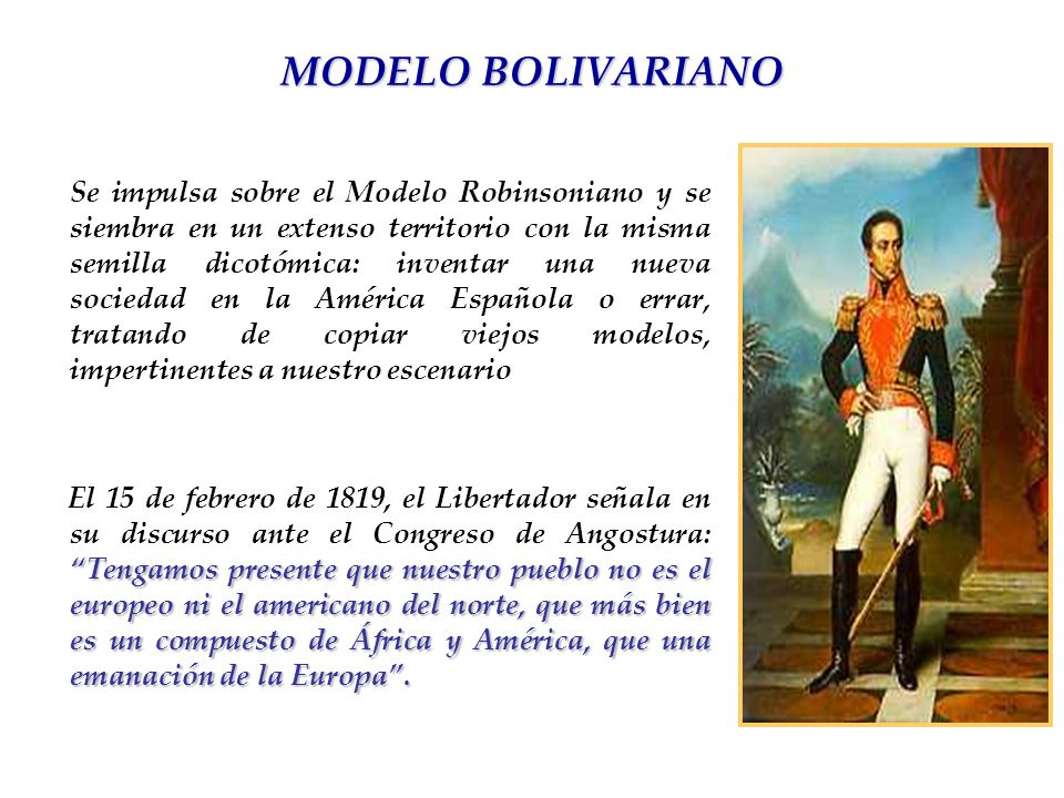 Introducir 90+ imagen modelo bolivariano