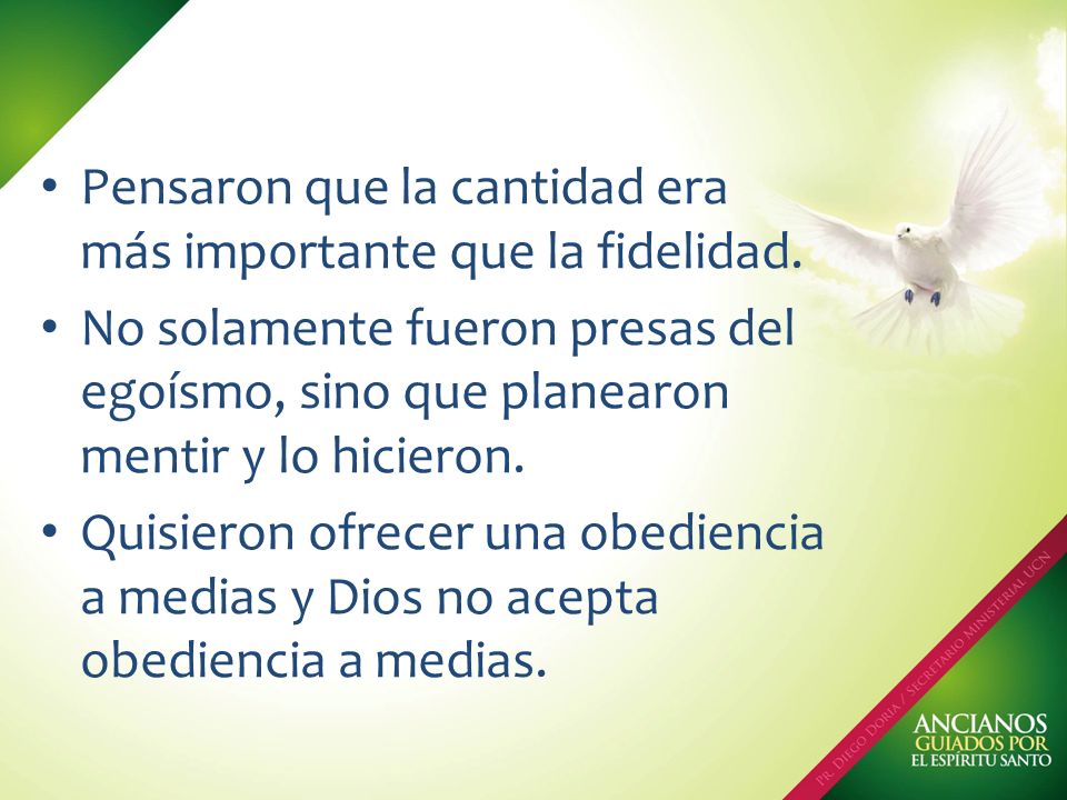 Pensaron que la cantidad era más importante que la fidelidad.