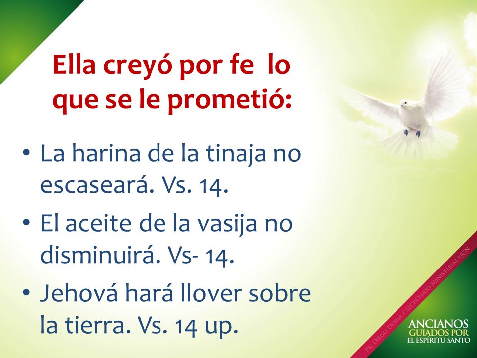 Ella creyó por fe lo que se le prometió: