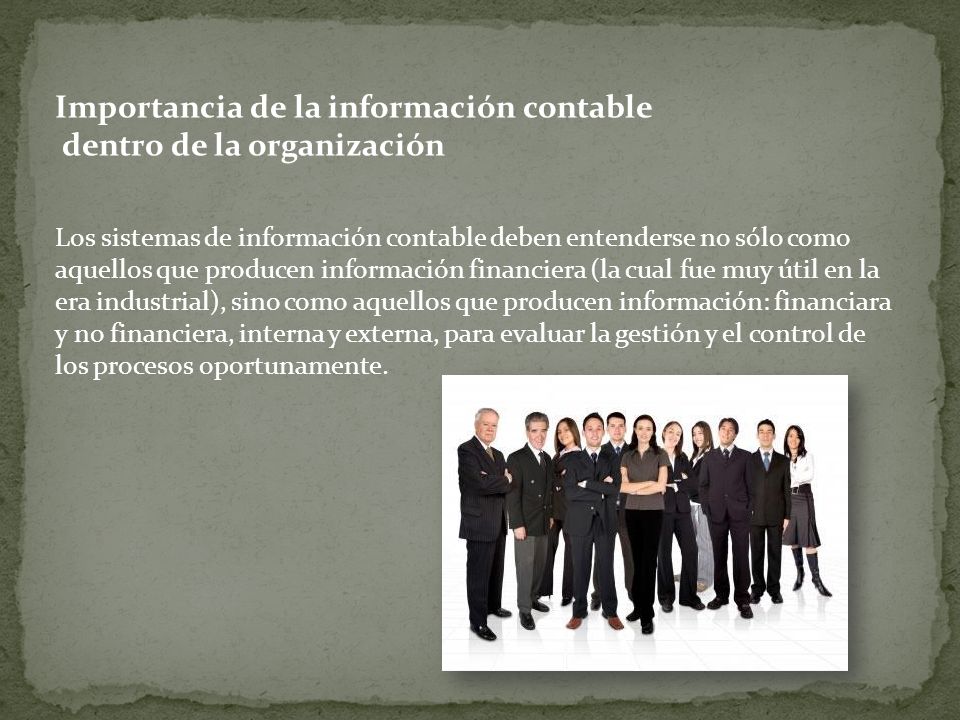 Importancia de la información contable dentro de la organización