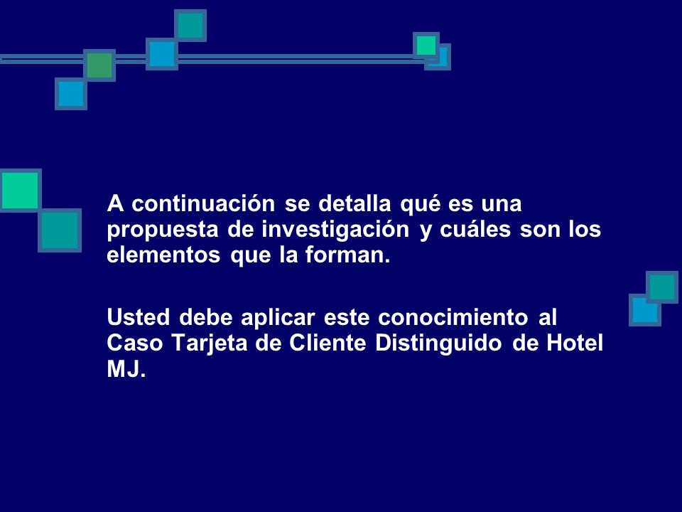 A continuación se detalla qué es una propuesta de investigación y cuáles son los elementos que la forman.