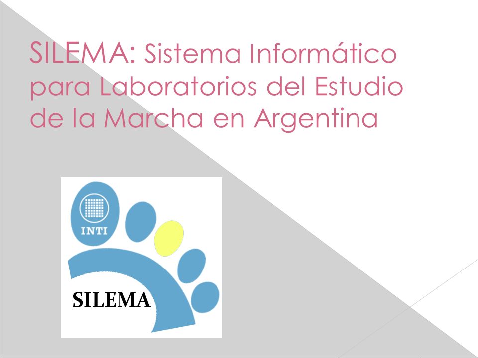 SILEMA: Sistema Informático para Laboratorios del Estudio de la Marcha en Argentina