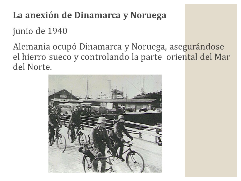 La anexión de Dinamarca y Noruega