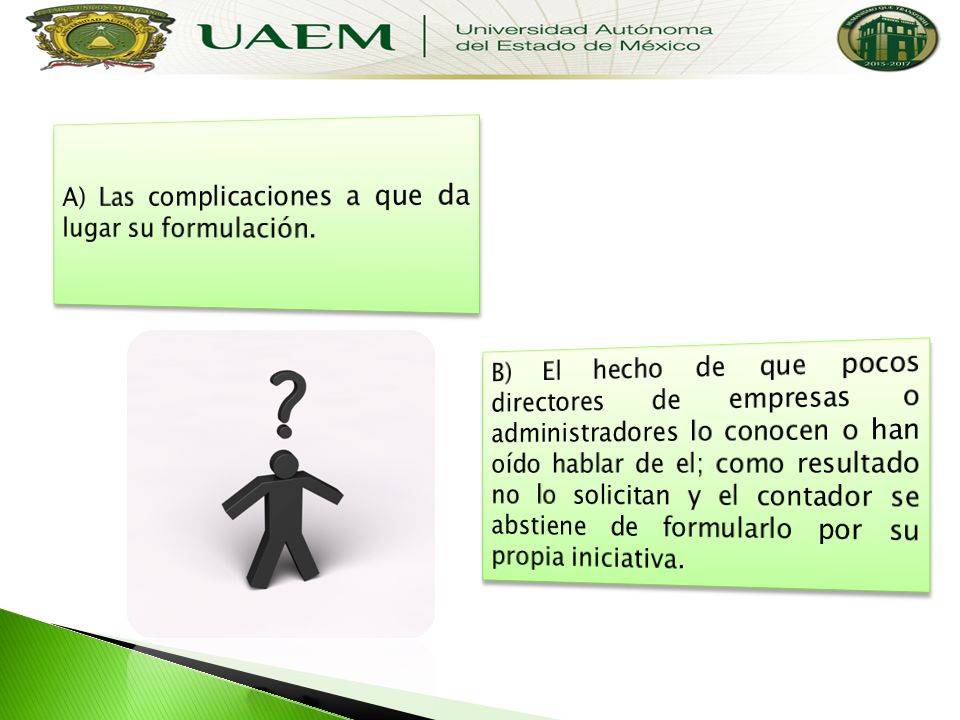 A) Las complicaciones a que da lugar su formulación.
