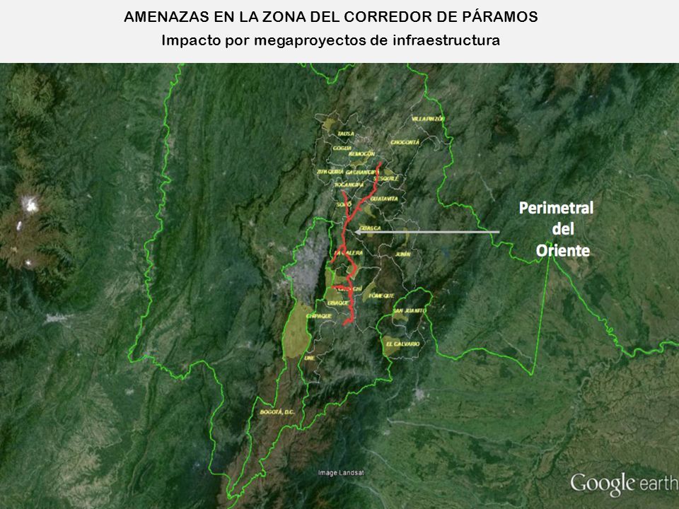 AMENAZAS EN LA ZONA DEL CORREDOR DE PÁRAMOS