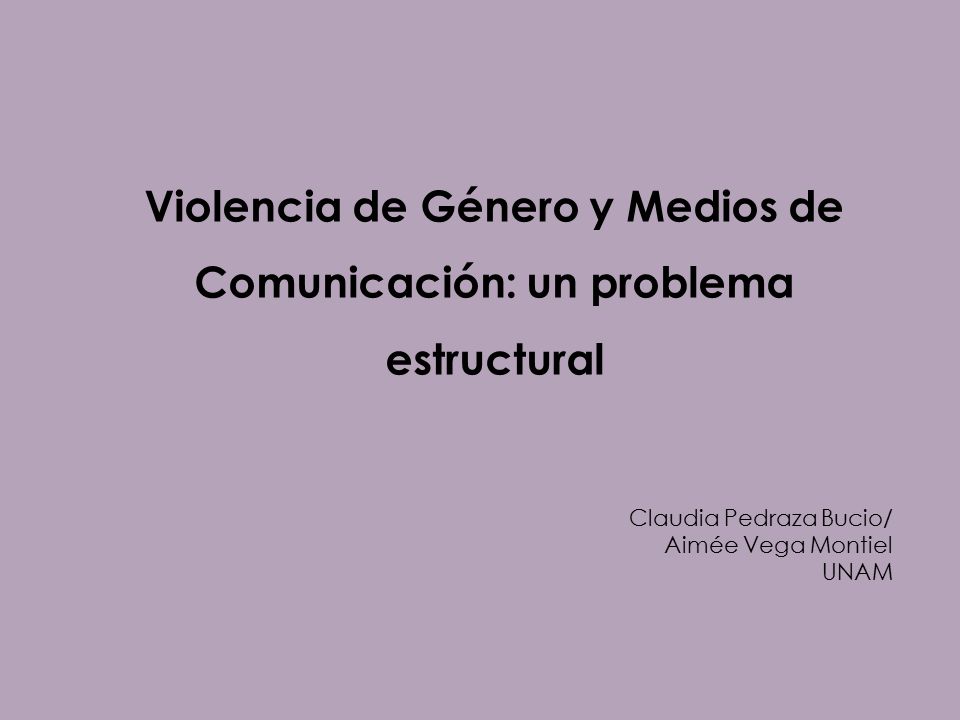 Violencia de Género y Medios de Comunicación: un problema estructural