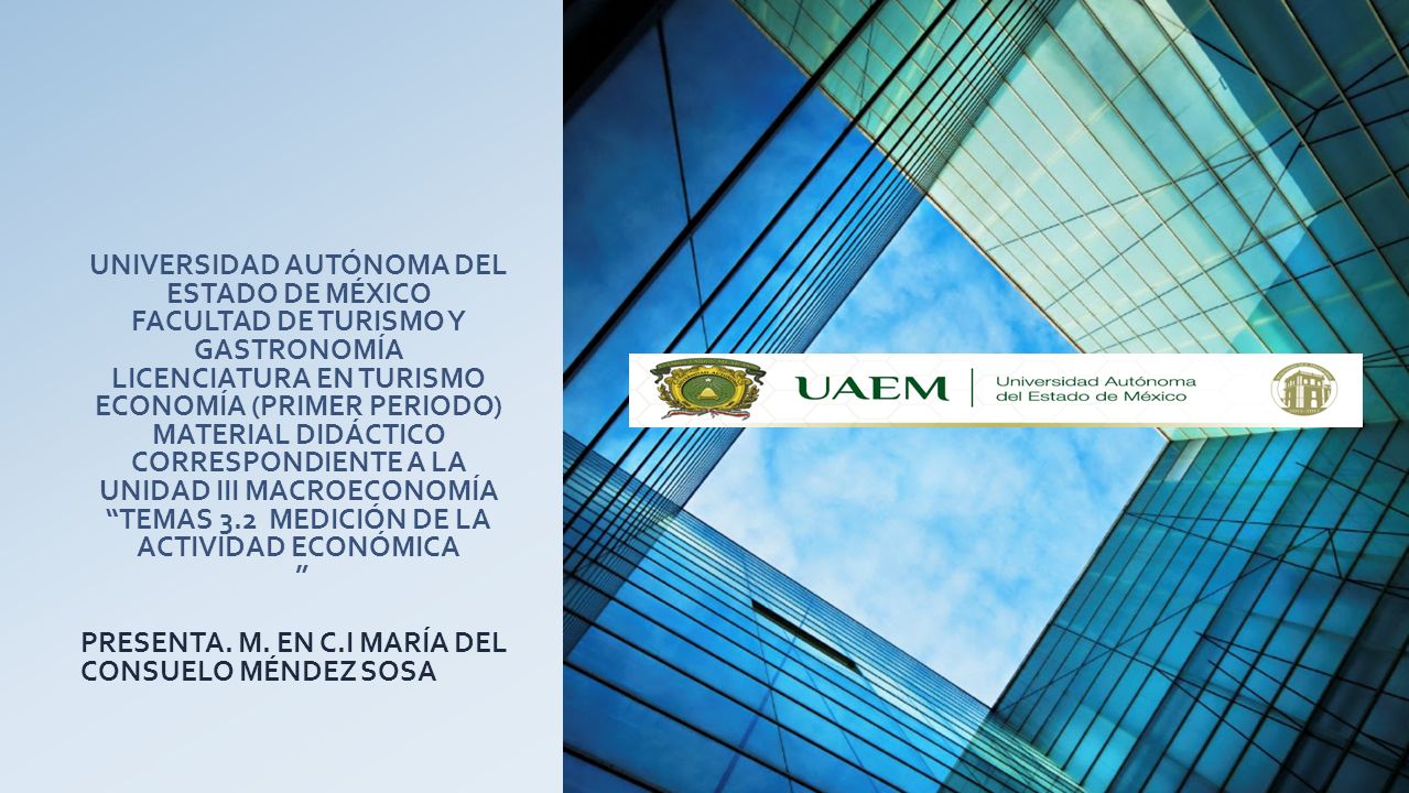 PRESENTA. M. EN C.I MARÍA DEL CONSUELO MÉNDEZ SOSA