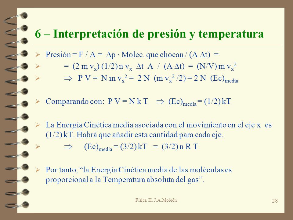 6 – Interpretación de presión y temperatura