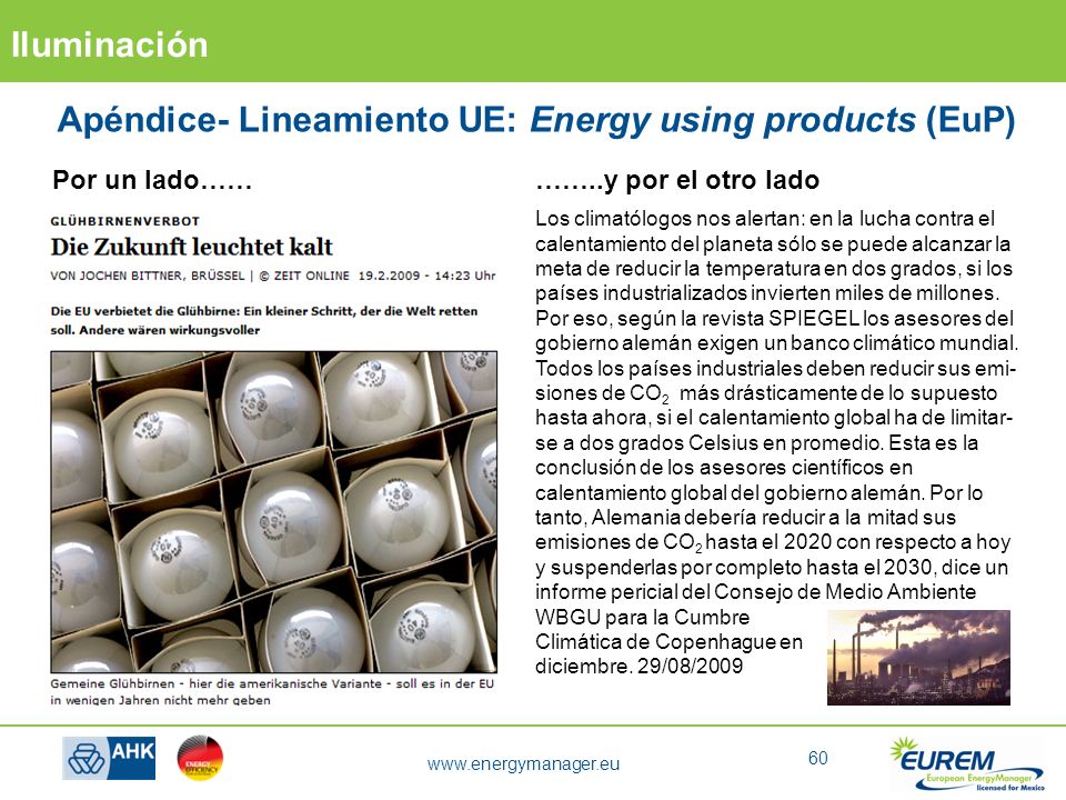 Apéndice- Lineamiento UE: Energy using products (EuP)
