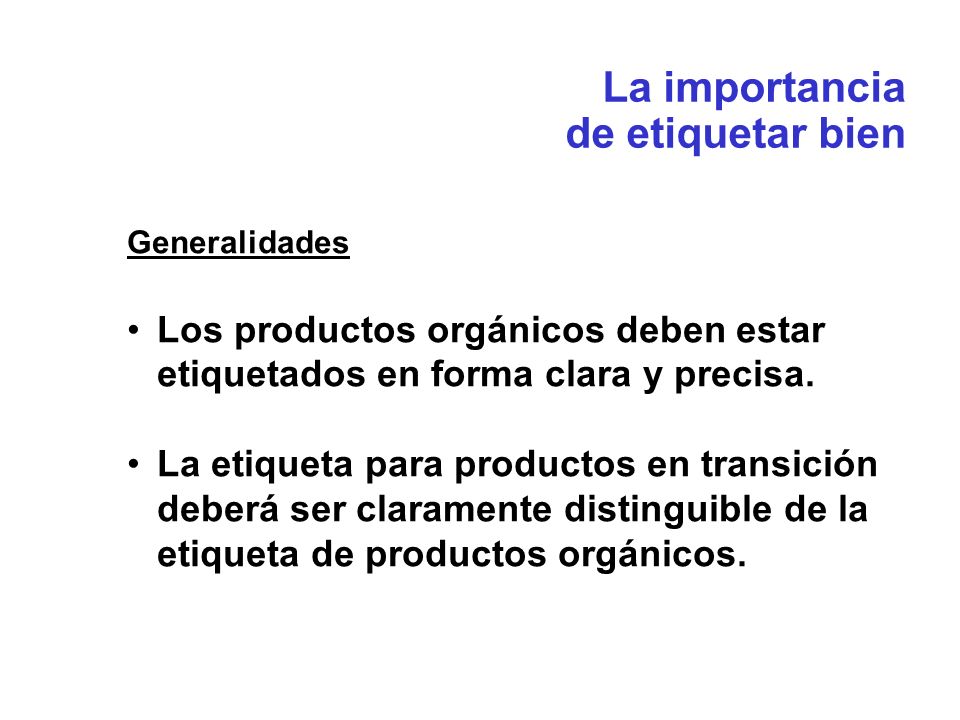 La importancia de etiquetar bien