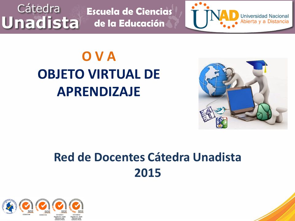 Red de Docentes Cátedra Unadista 2015 OBJETO VIRTUAL DE APRENDIZAJE