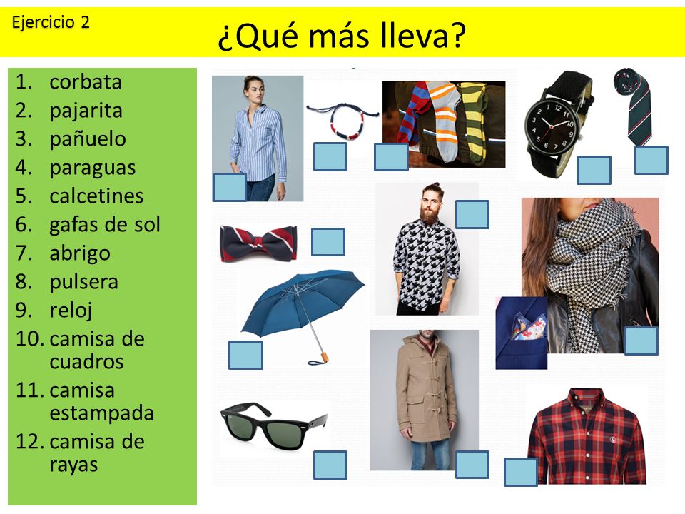 ¿Qué más lleva corbata pajarita pañuelo paraguas calcetines