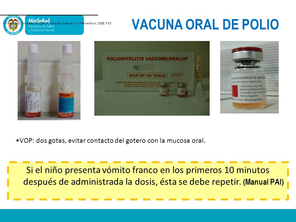 [1] Plotkin S. Orenstein W. Offit P. Vaccines. Elsevier Inc