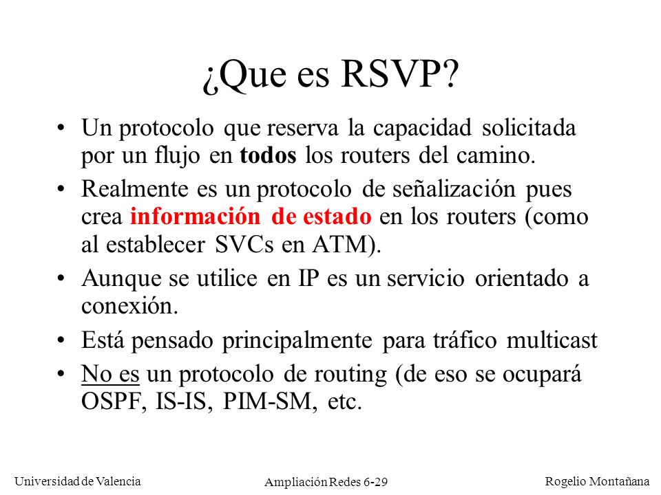 Calidad de Servicio (QoS)