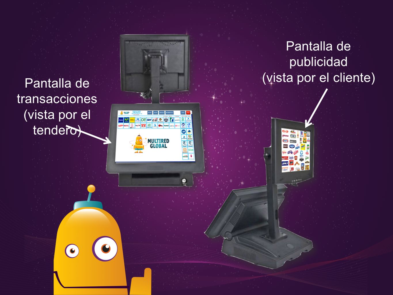 Pantalla de publicidad (vista por el cliente)