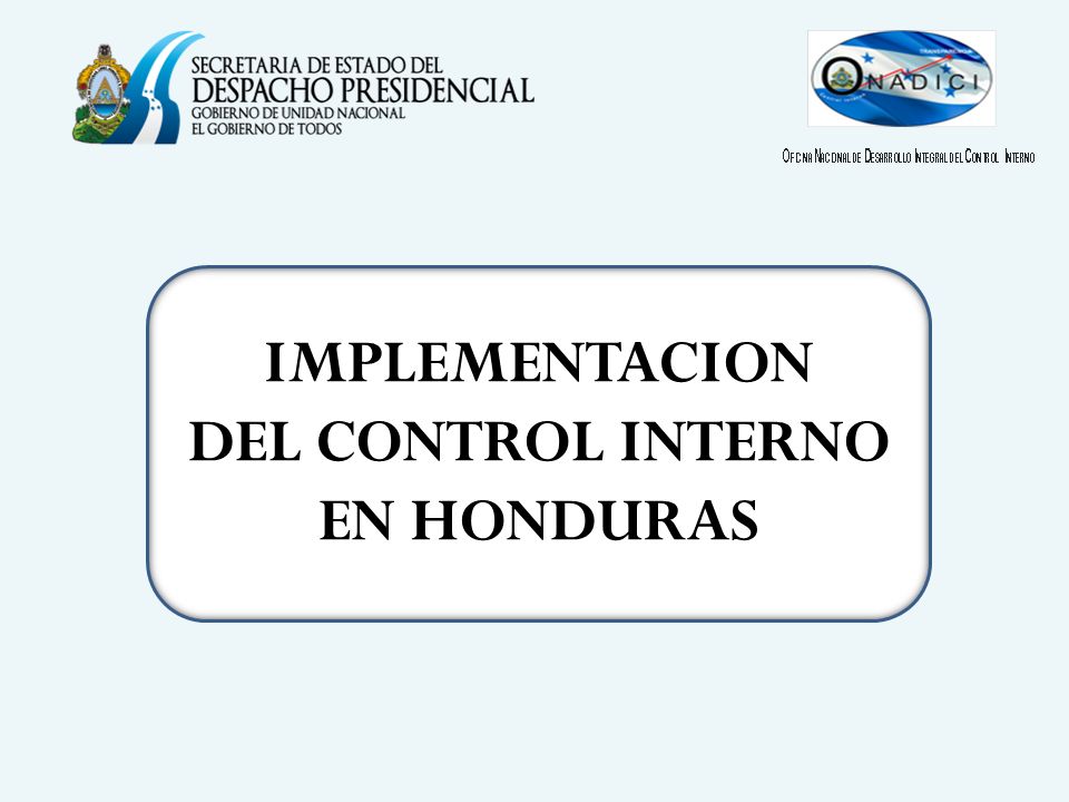 IMPLEMENTACION DEL CONTROL INTERNO EN HONDURAS