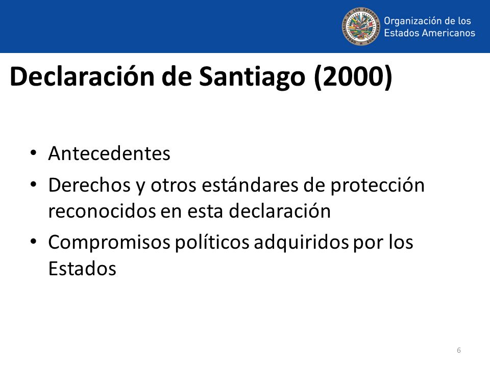 Declaración de Santiago (2000)