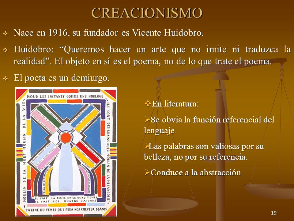 CREACIONISMO Nace en 1916, su fundador es Vicente Huidobro.