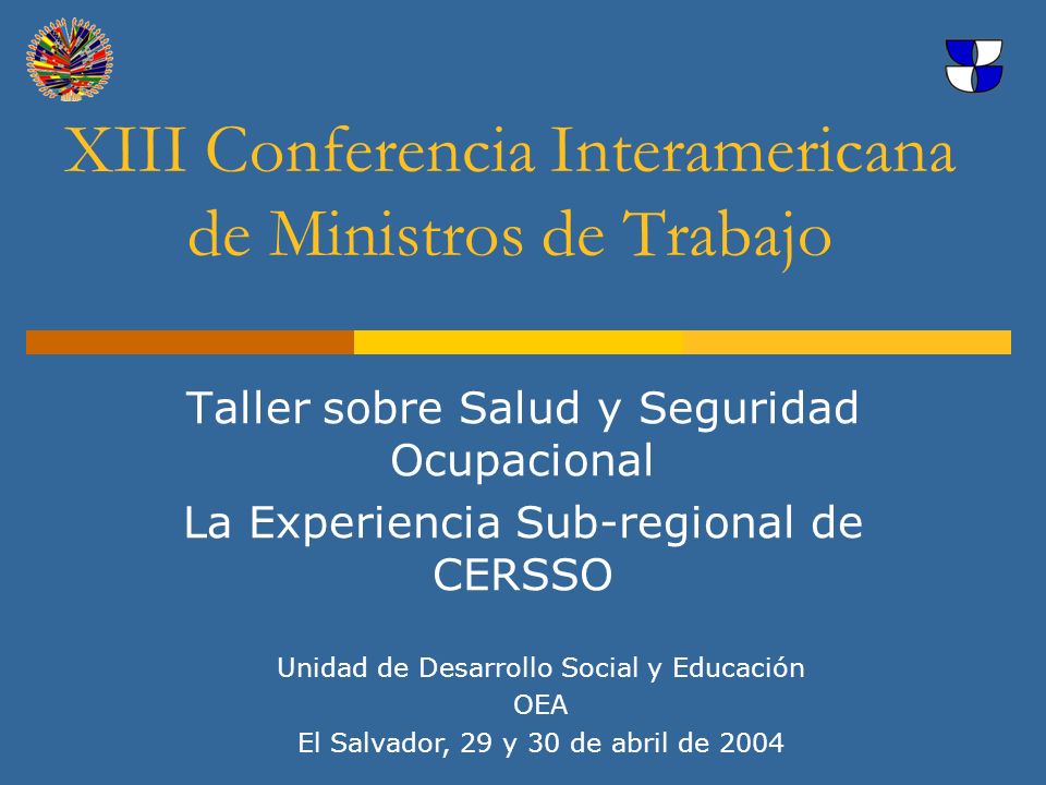 XIII Conferencia Interamericana de Ministros de Trabajo