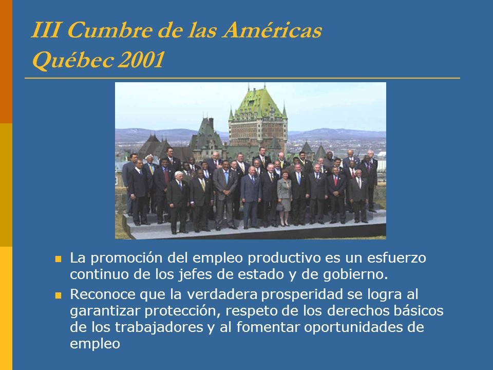 III Cumbre de las Américas Québec 2001