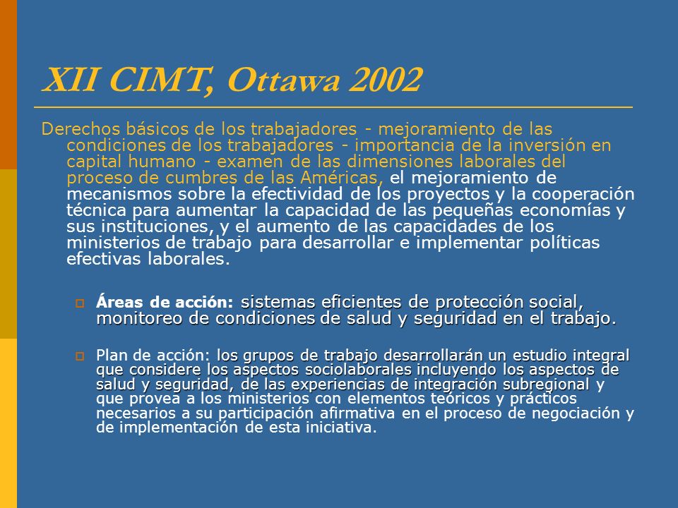 XII CIMT, Ottawa 2002