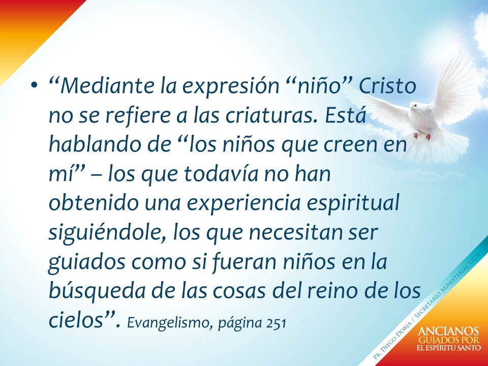 Mediante la expresión niño Cristo no se refiere a las criaturas