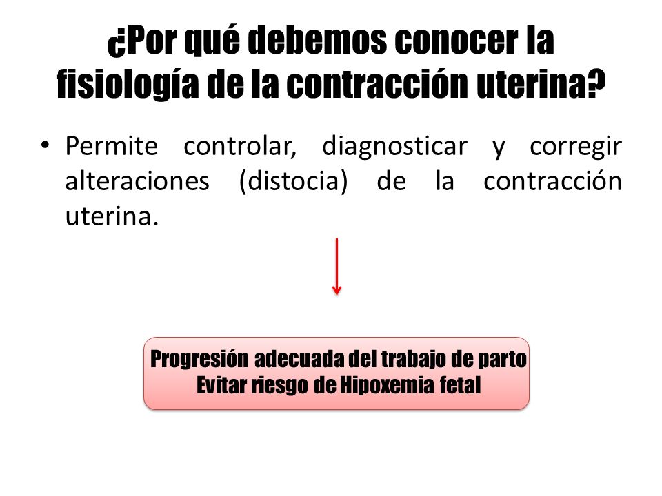 ¿Por qué debemos conocer la fisiología de la contracción uterina