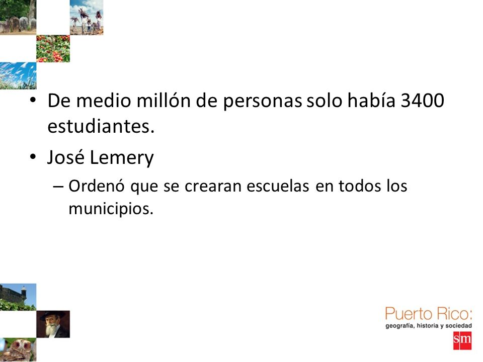 De medio millón de personas solo había 3400 estudiantes. José Lemery