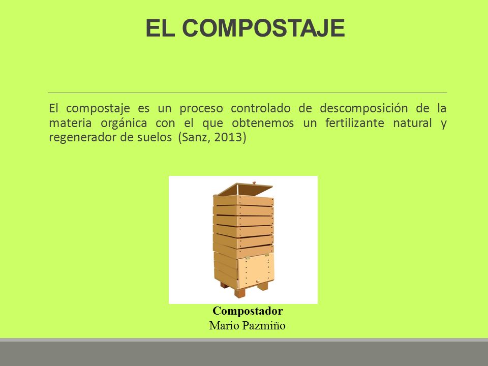 EL COMPOSTAJE