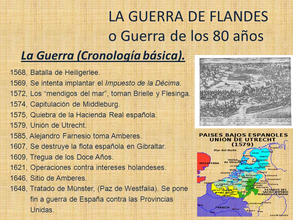 LA GUERRA DE FLANDES o Guerra de los 80 años