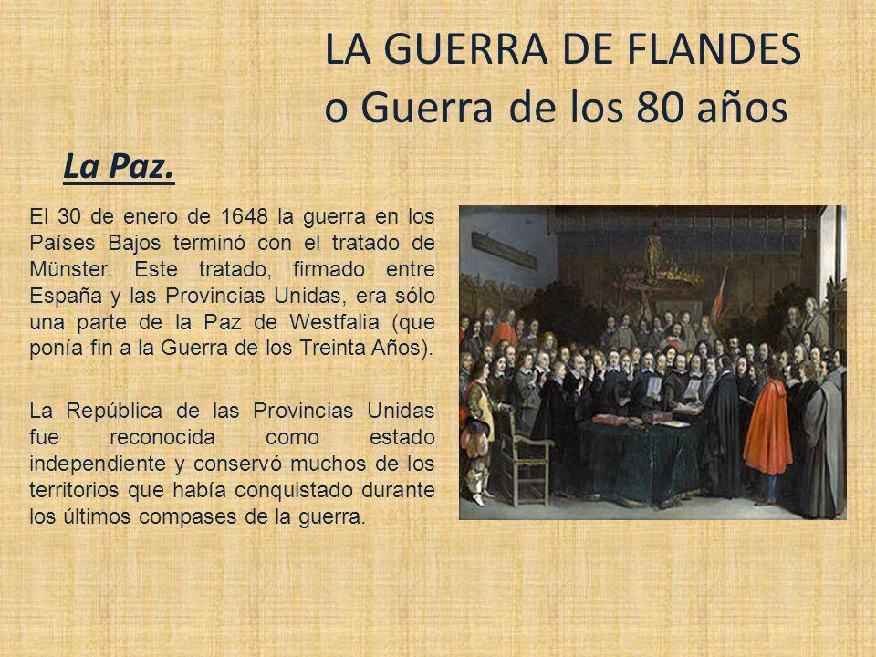 LA GUERRA DE FLANDES o Guerra de los 80 años