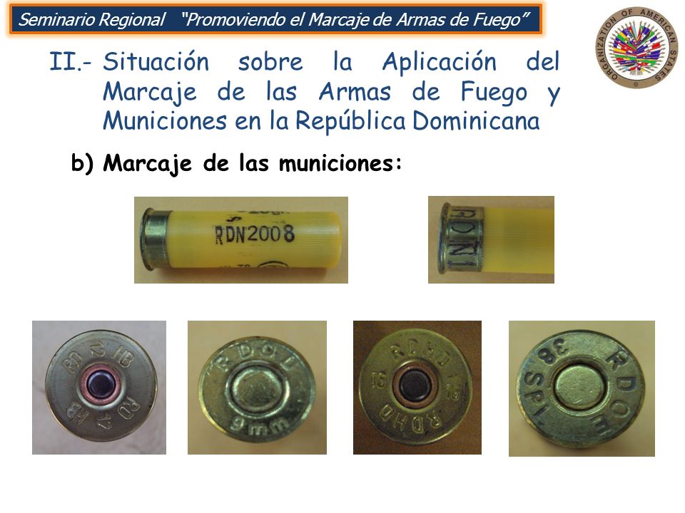 Seminario Regional Promoviendo el Marcaje de Armas de Fuego