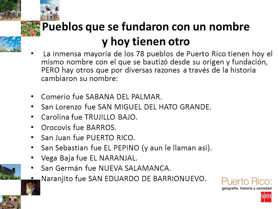 Pueblos que se fundaron con un nombre y hoy tienen otro