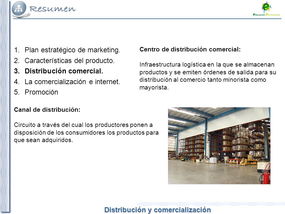 Plan estratégico de marketing. Características del producto.